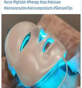 Blue light led face mask 