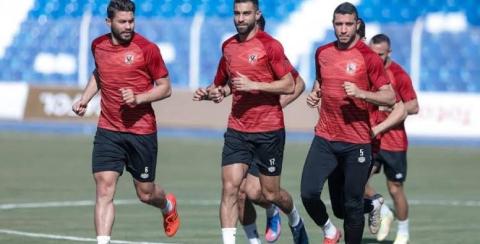 الأهلى ينهى إستعدادته لمباراته مع الهلال السودانى غداً