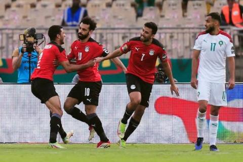 منتخب مصر إلى نصف نهائي أفريقيا على حساب المغرب 